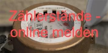 Wasserzählerstand online melden